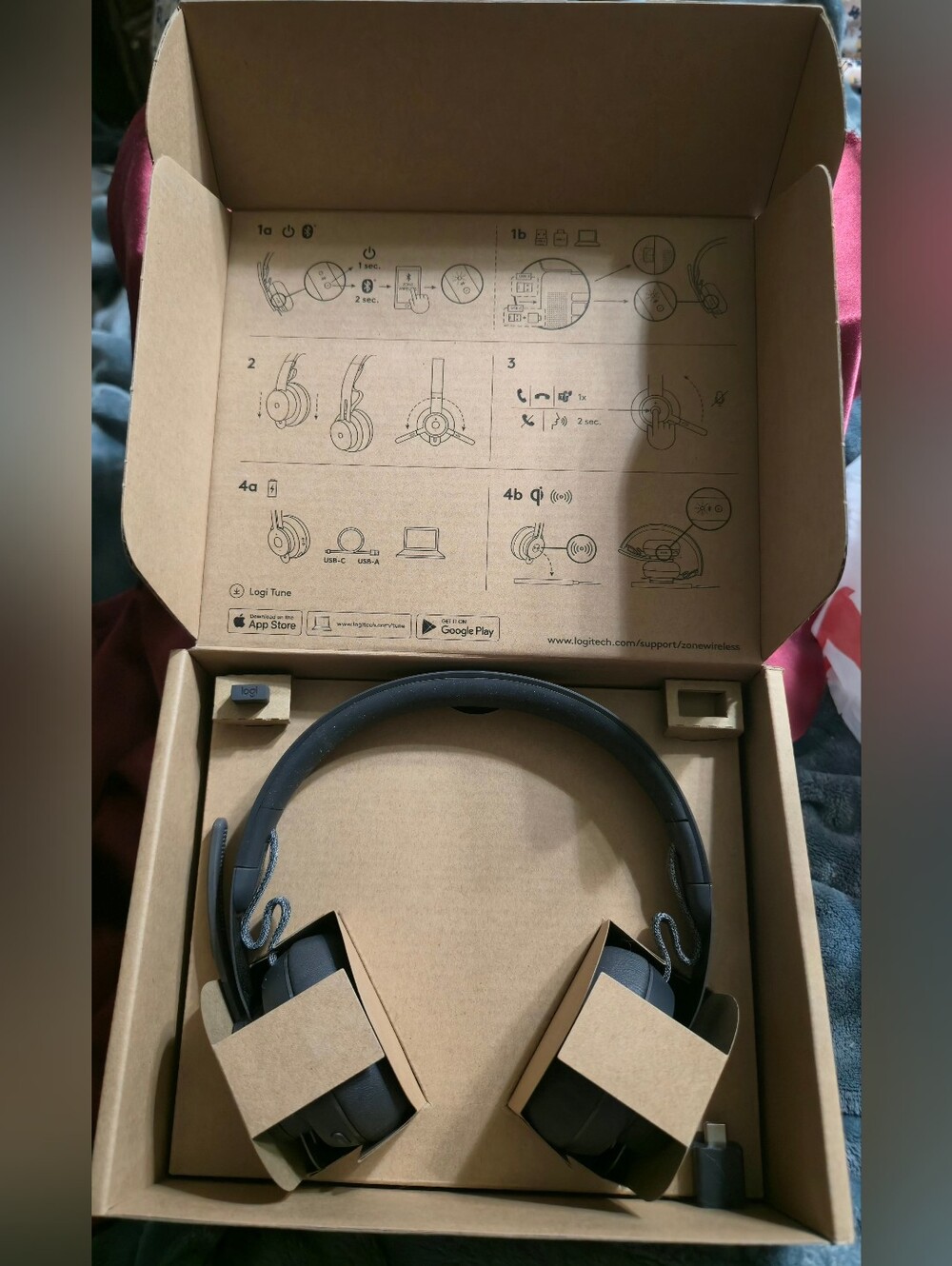 NIB Logitech Zone Wireless Bluetooth Headphones